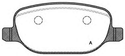 OPEN PARTS bpa087800 -  Комплект тормозных колодок, дисковый тормоз
